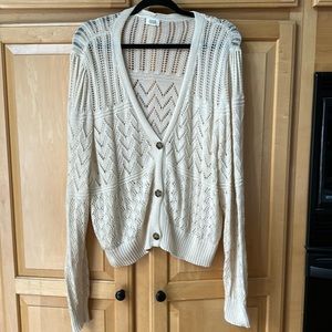 ana Women’s Sweater in Cream, Size XXL
